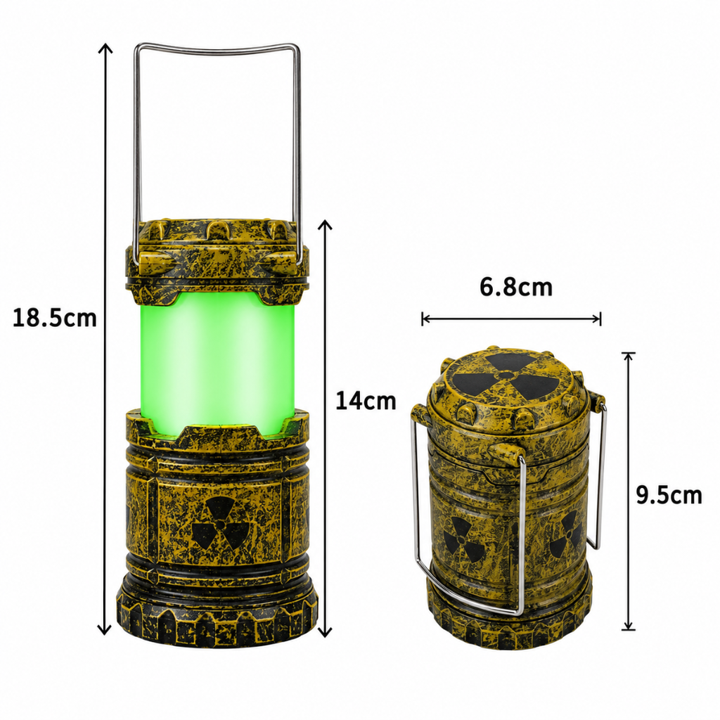 Lámpara reactor nuclear como decoración sci-fi